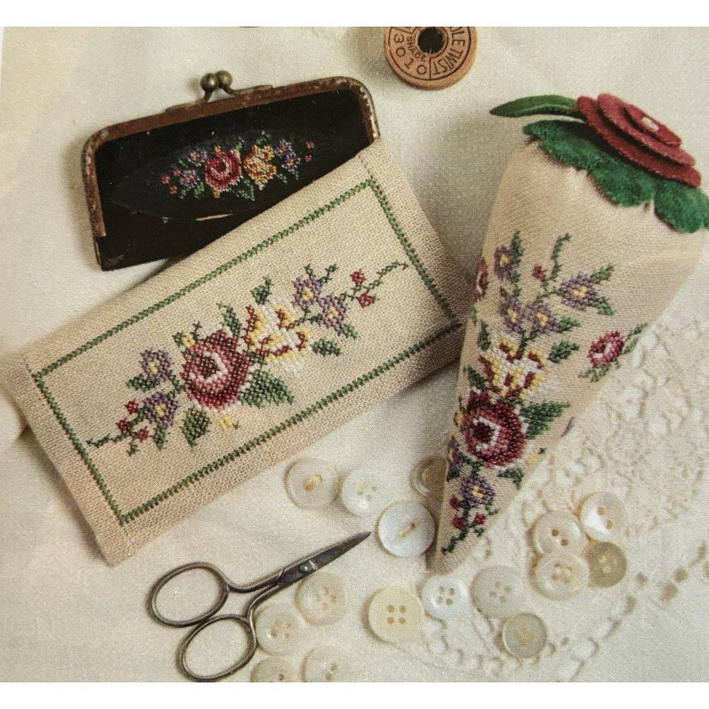 Erica Michaels Vtg Garden Smalls Cross Stitch Kit* Silver Needle Club Exclusive